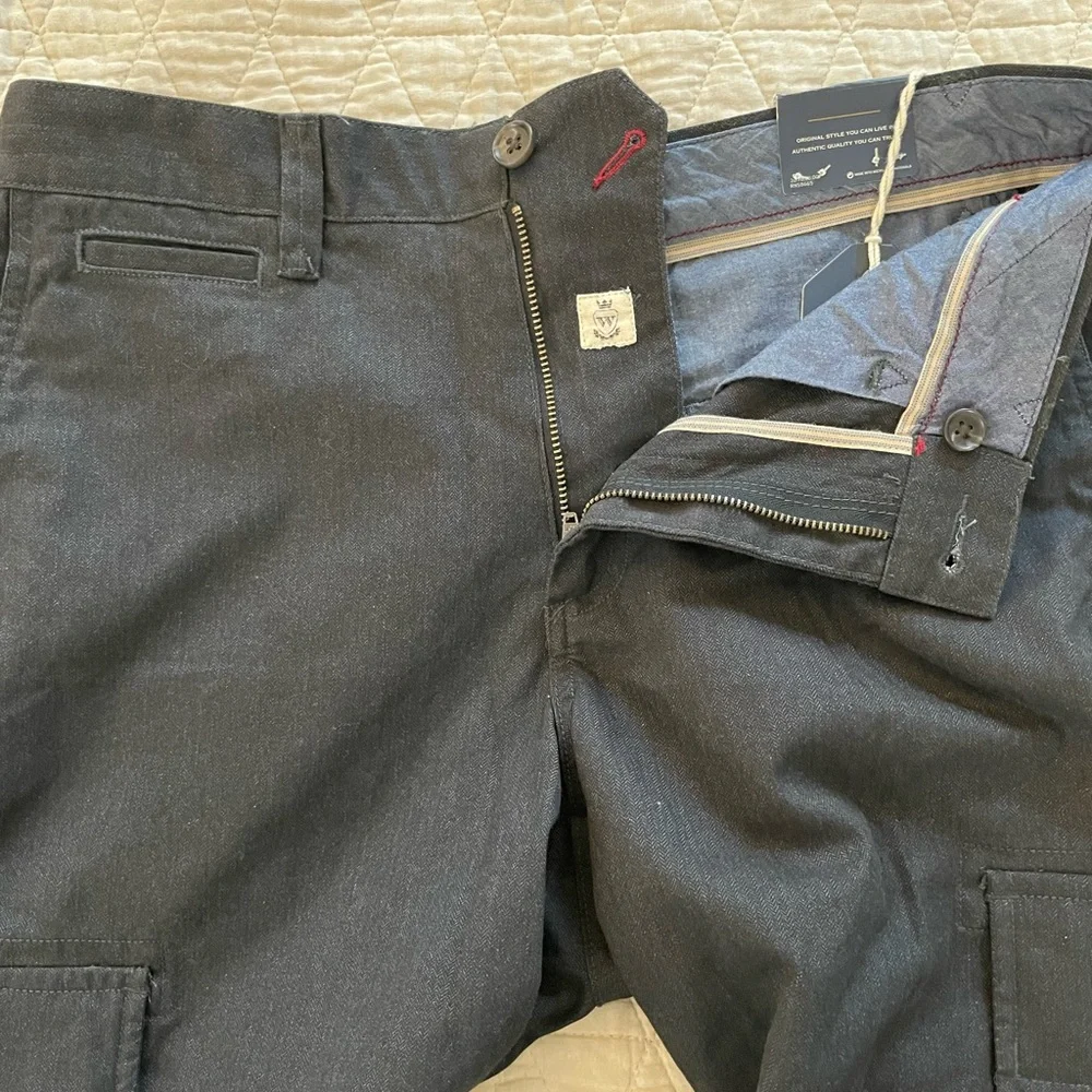 WALLIN & Bros Cargo Chino Pant in Gun Metal Gray Size 31-34‎ NWT